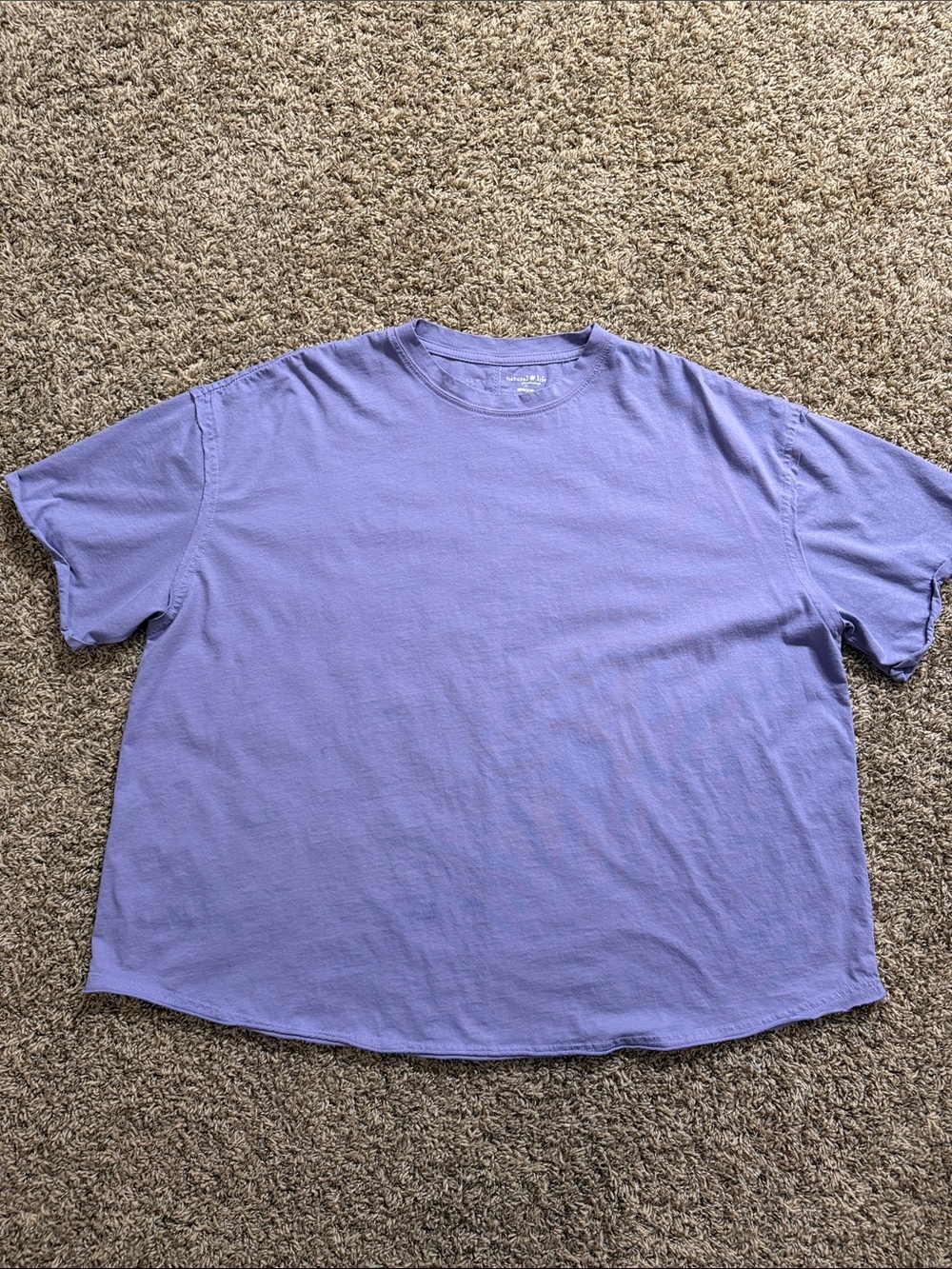 NATURAL LIFE Lavender Relaxed Crewneck Tee